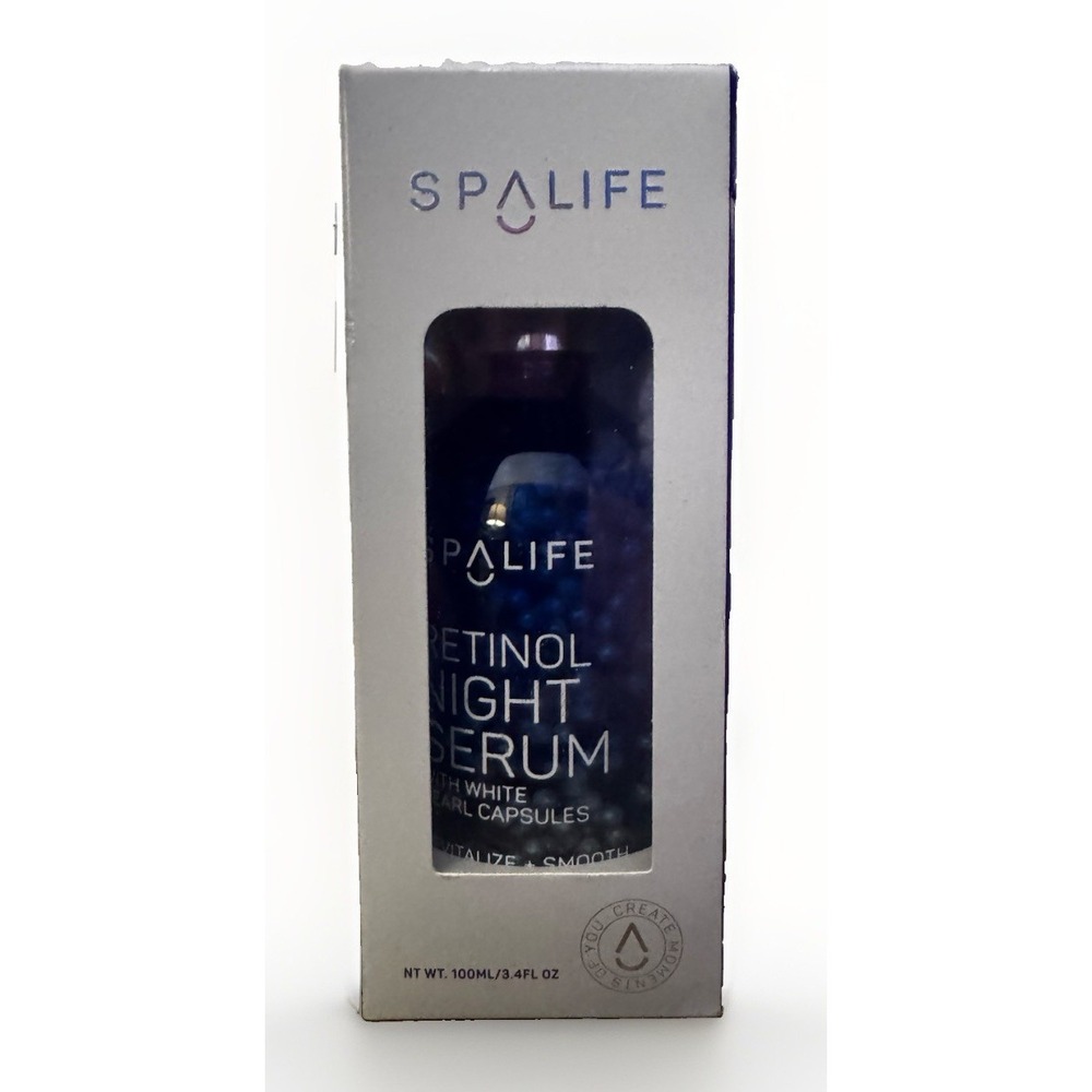 SpaLife Retinol Night Serum White Pearl Capsules Revitalize Smooth Moisturize